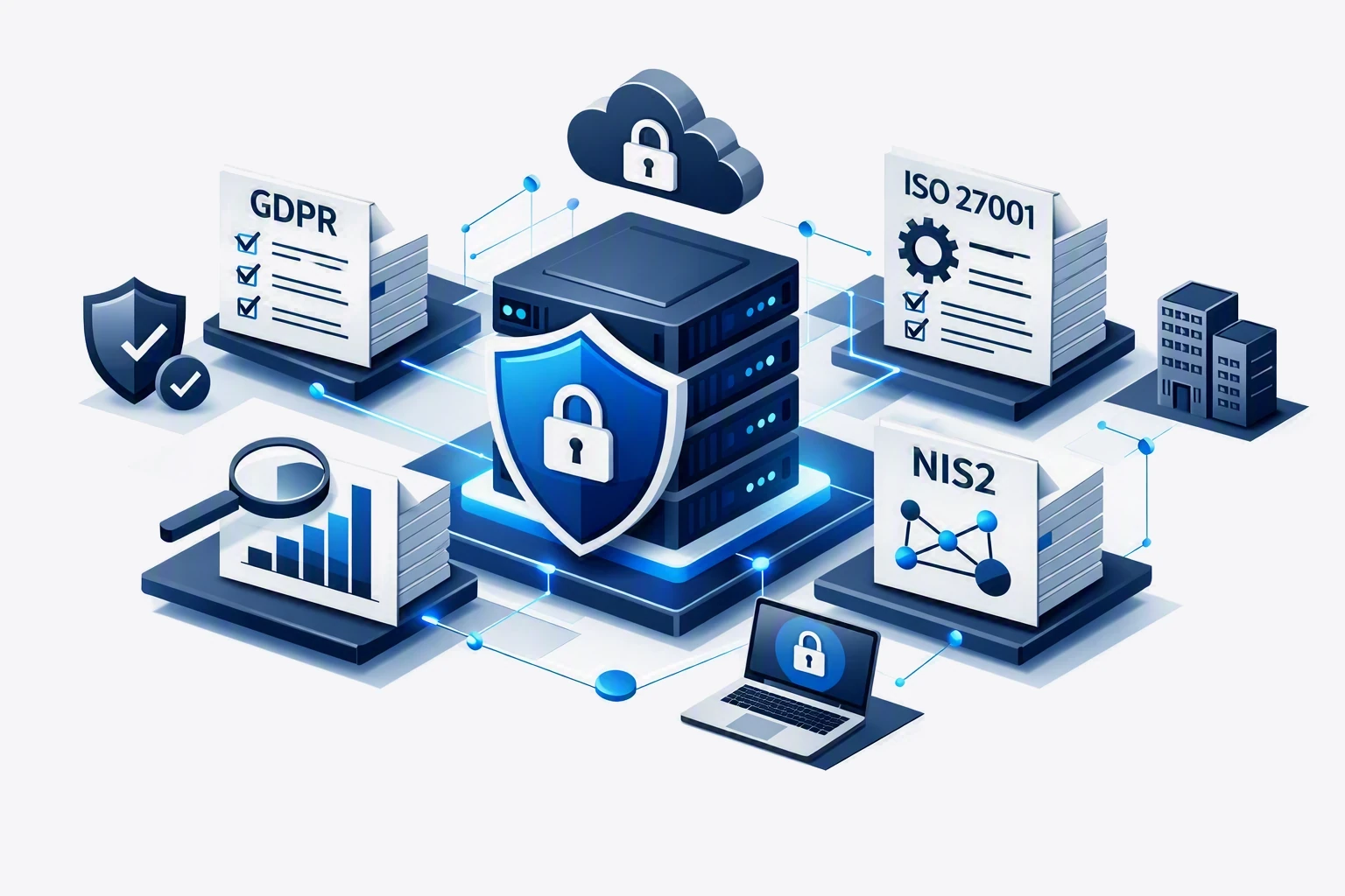 Governance della Security Compliance e framework normativi GDPR, ISO 27001, NIS2